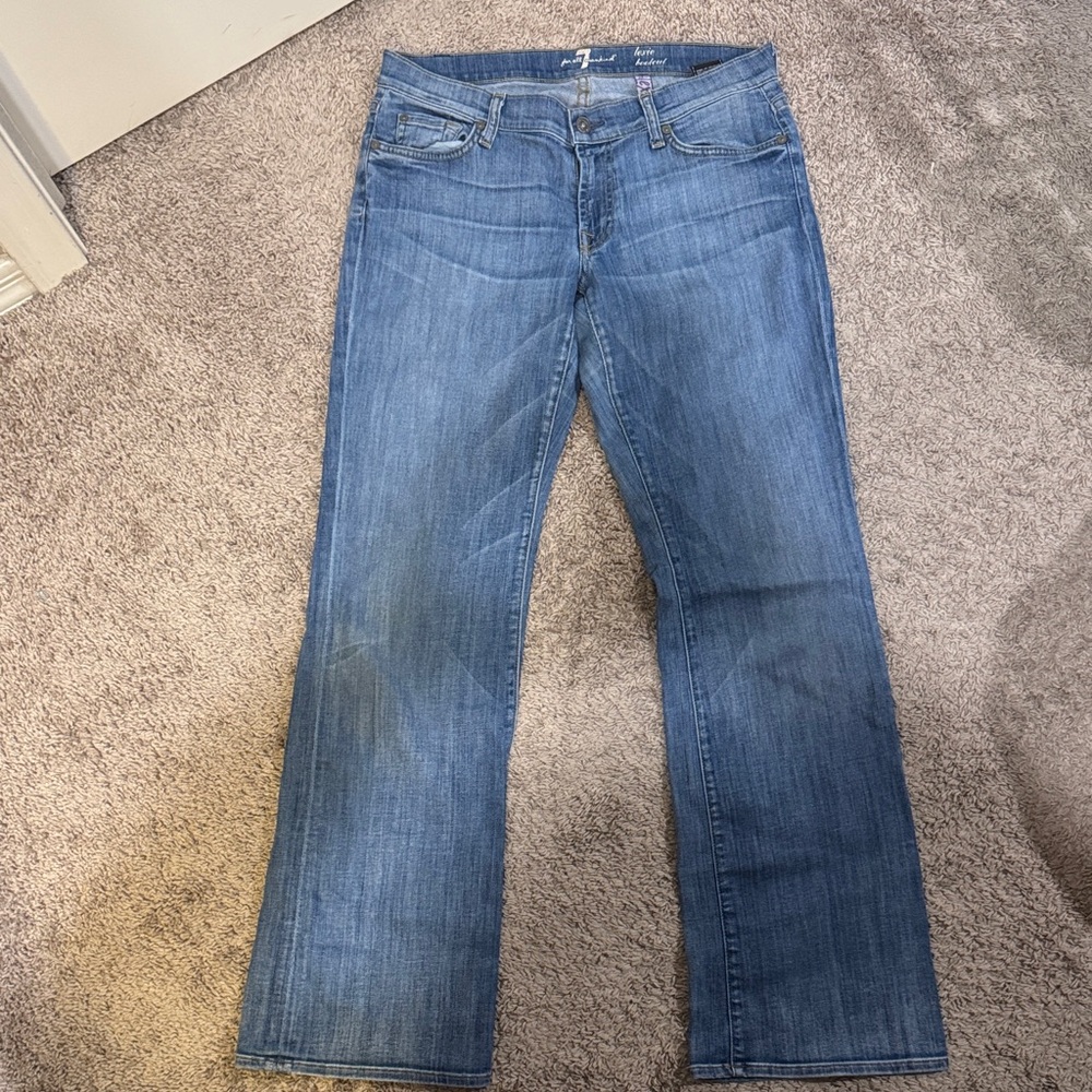 7 For All Mankind Classic Blue Lexie Bootcut Jeans